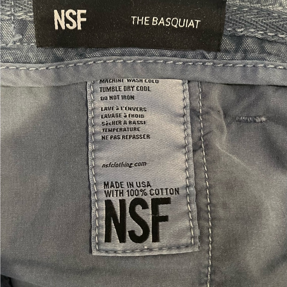 NSF Basquiat Cotton Twill Cargo Pants 27 - Picture 10 of 10